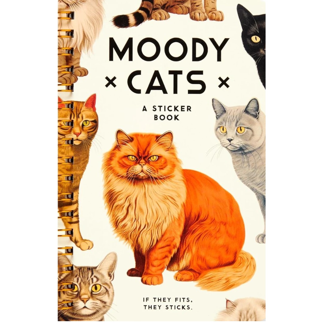 Brass Monkey - Moody Cats Sticker Book