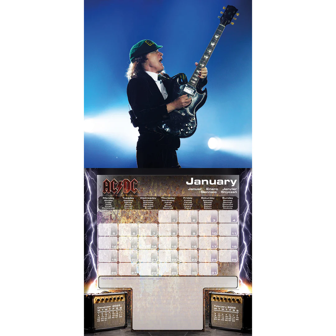 AC/DC - Calendar AC/DC 2026 (16 months) - image 2