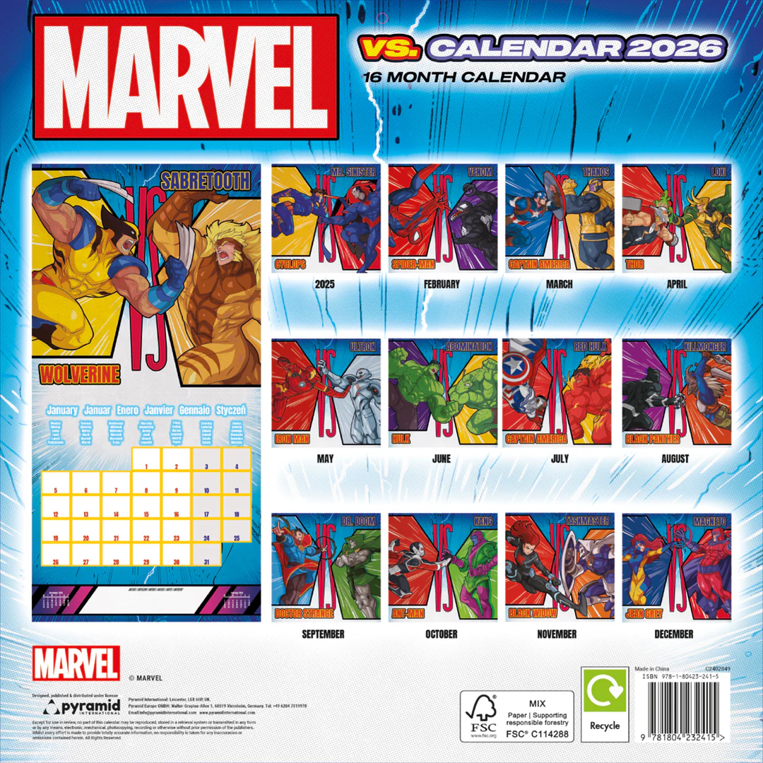 Marvel - Calendar Marvel Comics 2026 (16 months) - image 3