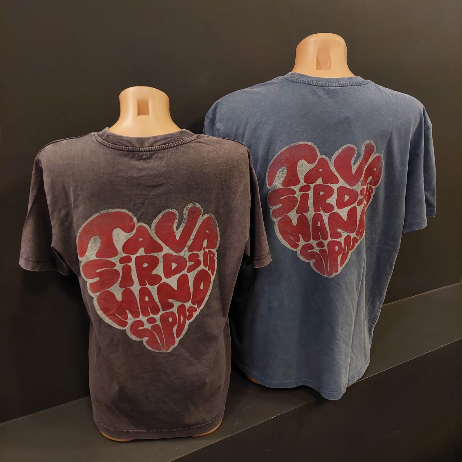 Mesa - "SIRDS" unisex lielizmēra t-krekls / vintage blue