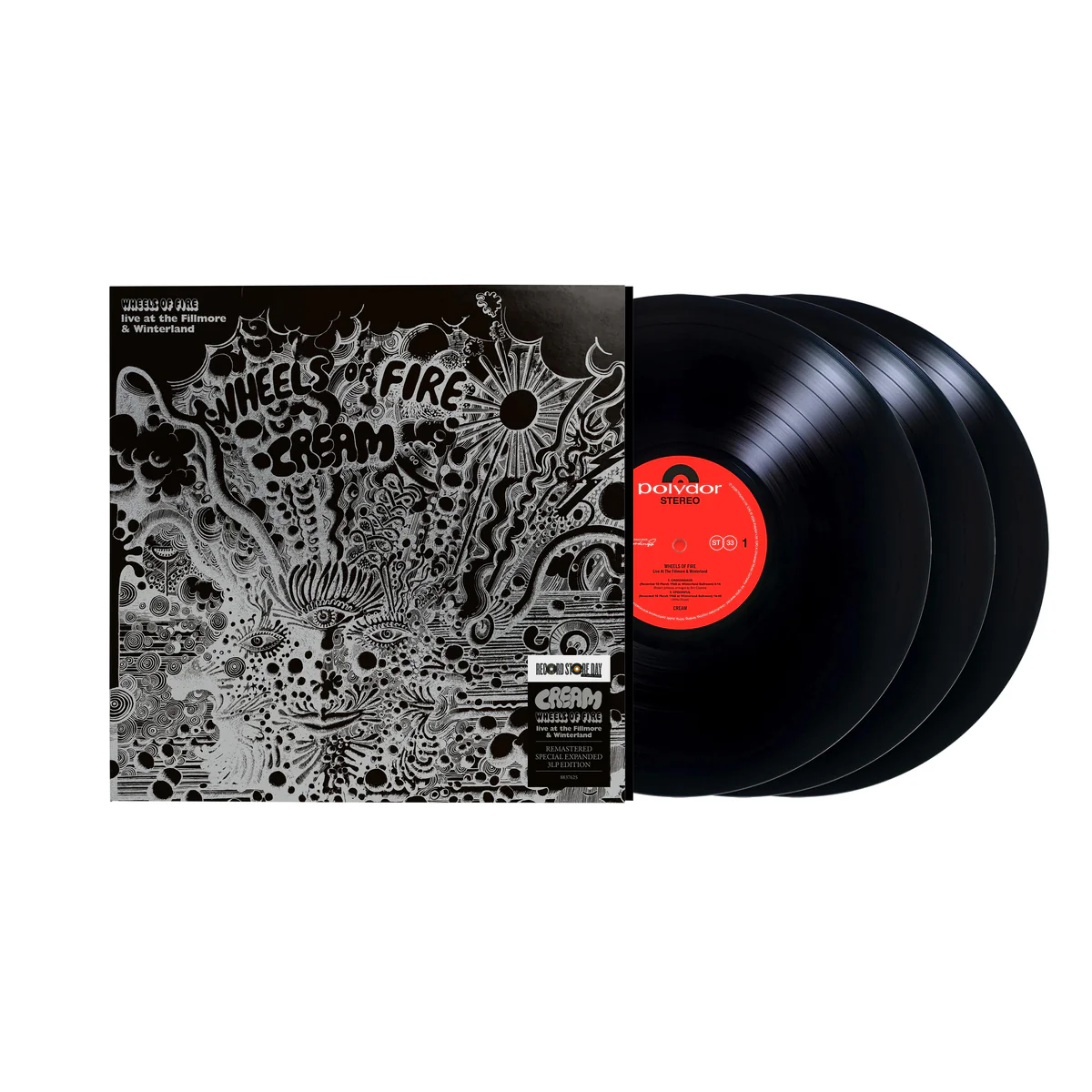 Cream - Wheels Of Fire: Live At The Fillmore Auditorium & Winterland Ballroom (3 LP) (RSD 2026)