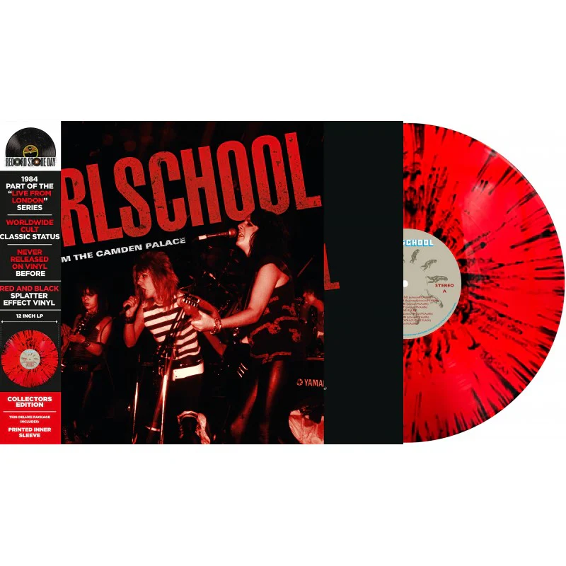 Girlschool - Live From The Camden Palace (Red & Black Splatter Vinyl) (RSD 2026)
