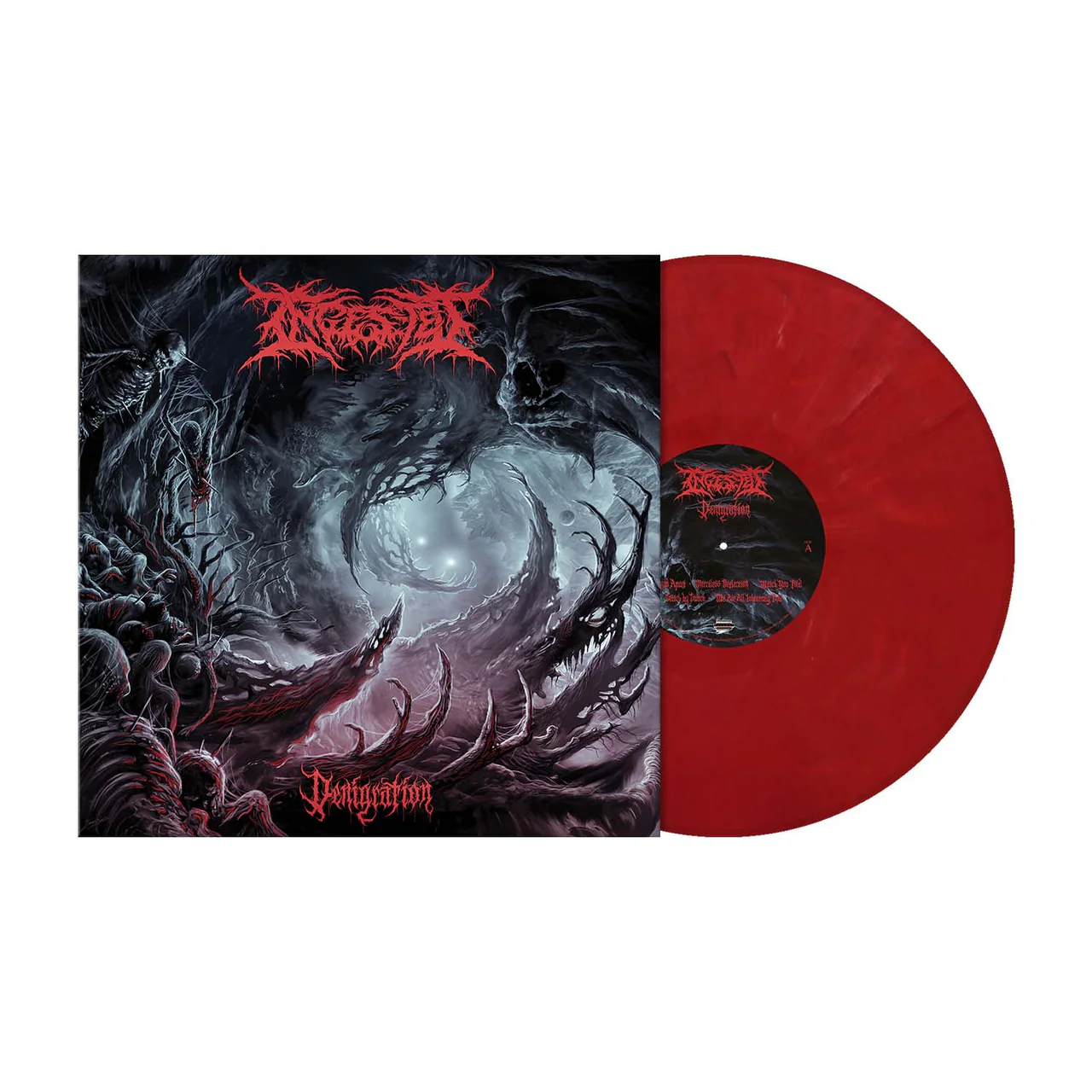 Ingested - Denigration (Red Marbled Vinyl)