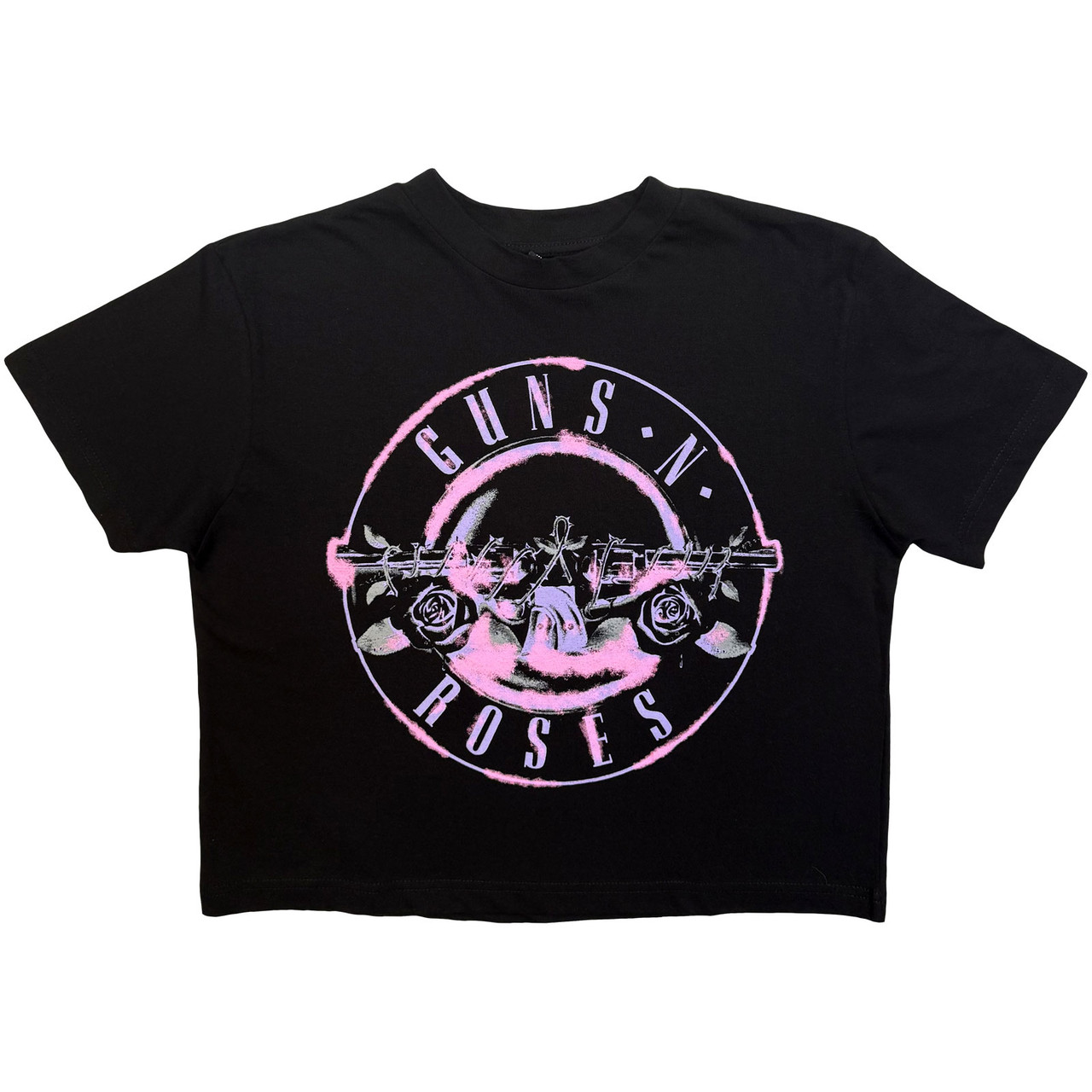 Guns N' Roses - Pink Bullet Crop Top