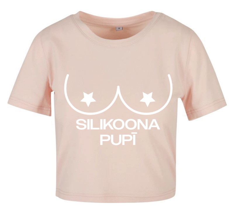 GACHO / MESA - Sieviešu crop t-krekls "Silikoona pupī"