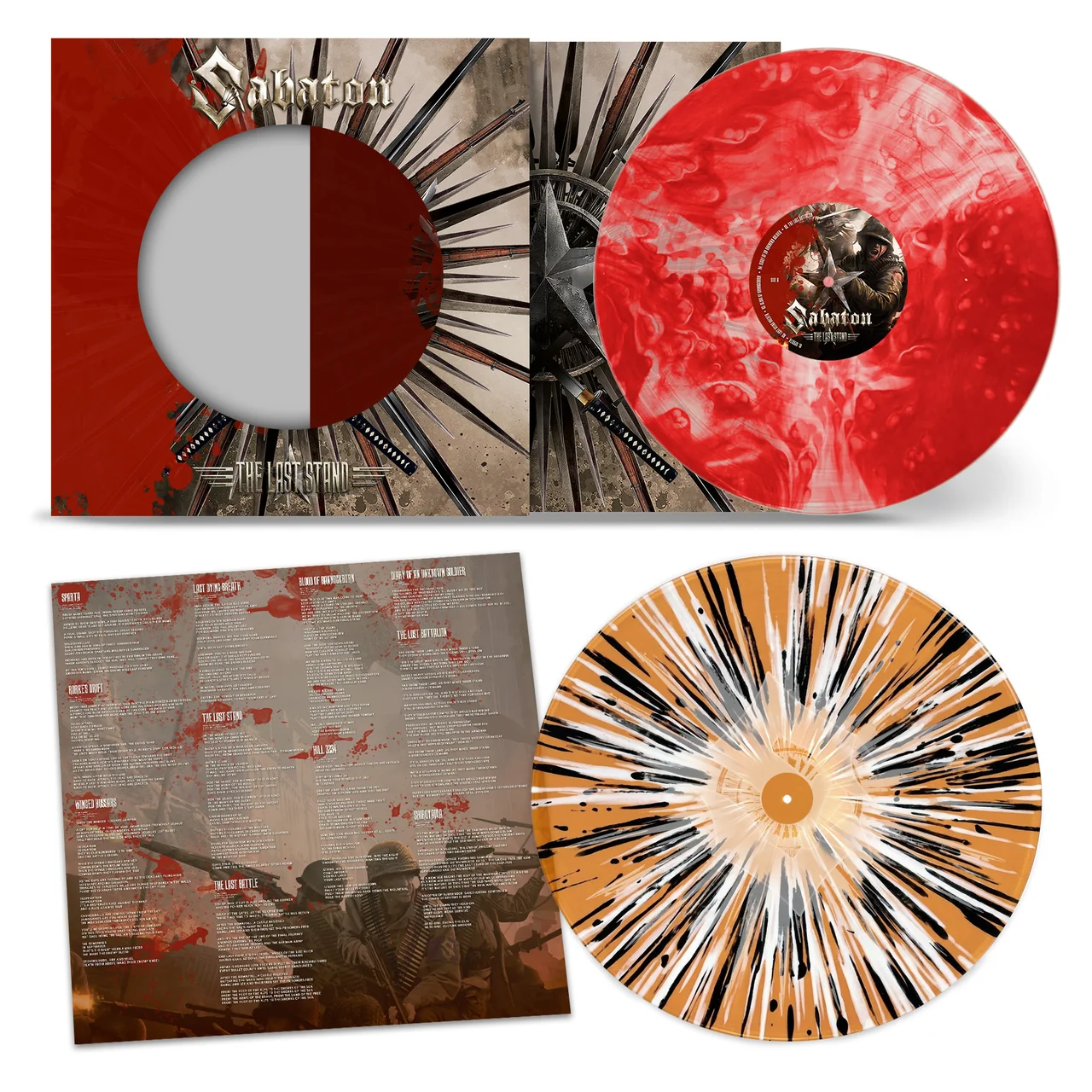 Sabaton - The Last Stand (10th Anniversary Edition Bloodstone Marble & Spartan Sunset Splatter Vinyl)