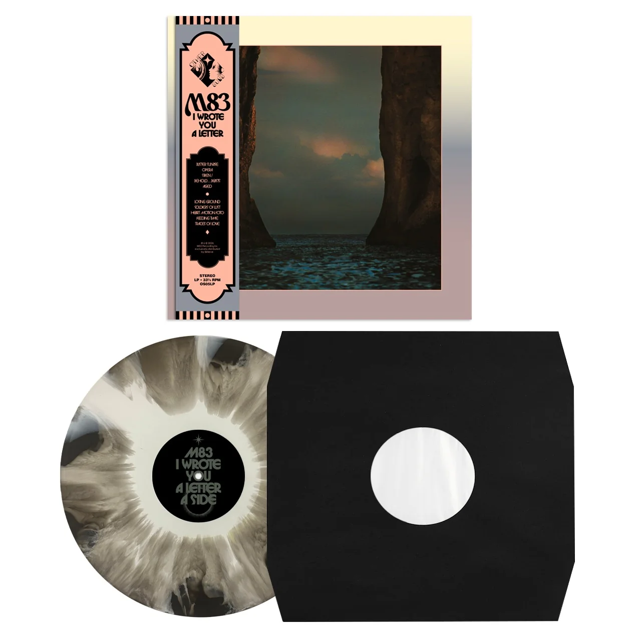 M83 - I Wrote You A Letter (Black & White Swirl Vinyl)