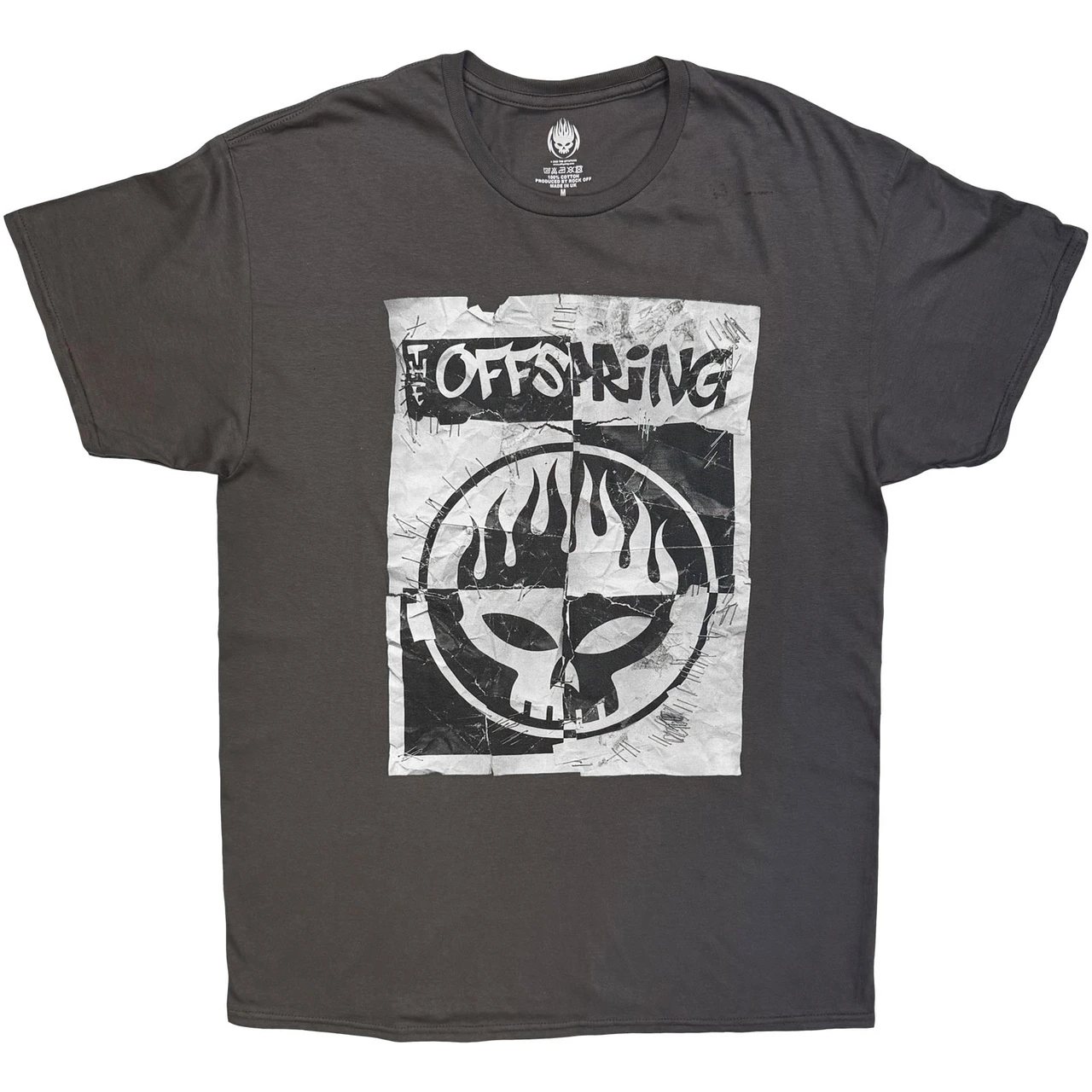 The Offspring - Ripped Sketched Poster (Charcoal Grey)