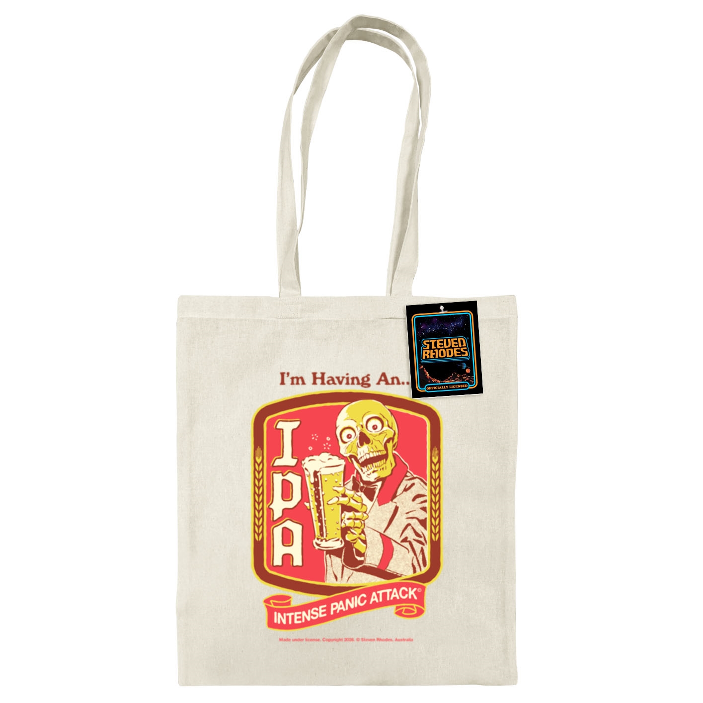 Steven Rhodes - Intense Panic Attack Tote Bag