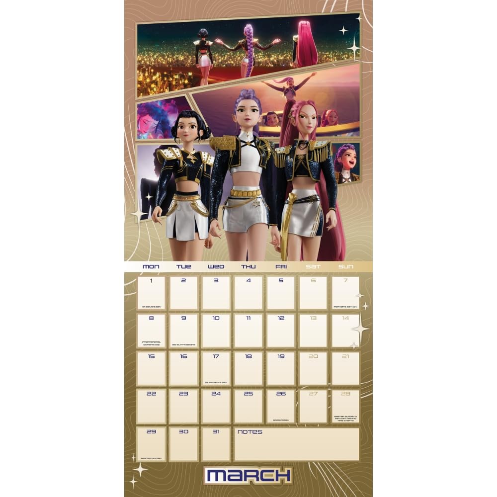 K-Pop Demon Hunters - K-Pop Demon Hunters Official 2027 Calendar (16 Months) - image 2