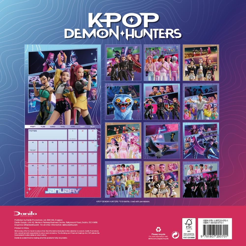 K-Pop Demon Hunters - K-Pop Demon Hunters Official 2027 Calendar (16 Months) - image 3